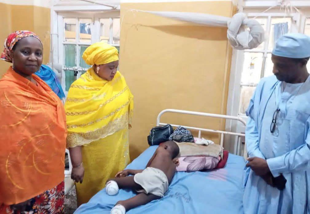 Man arrested for torturing son.
